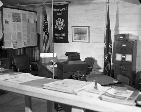 Us Army Recruiting Service Office In The Armory Building October 1948