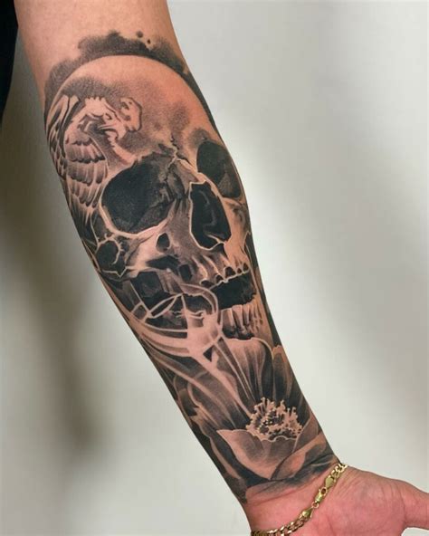 Usa News Forearm Skull Tattoo Sleeve Designs