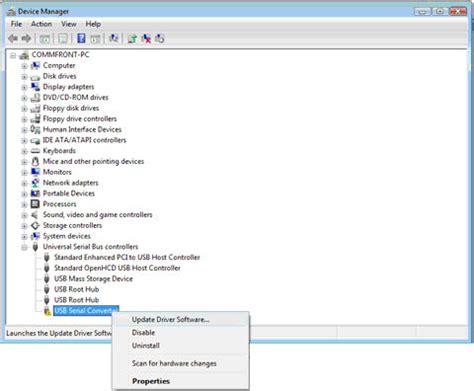 Usb Driver Installation Guide Commfront