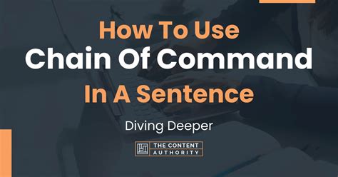 Use Chain Of Command In A Sentence