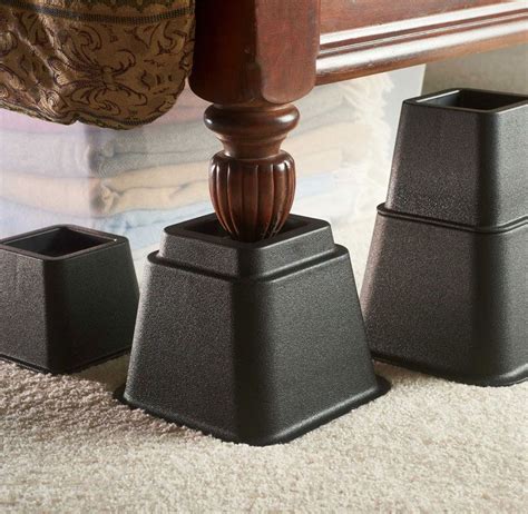 Use These Adjustable Bed Risers To Create Storage Space Under Your Dorm Room Bed Adjustable