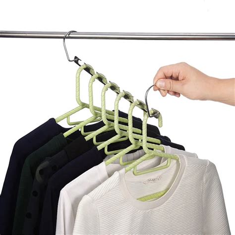 Useful 6 Hole Space Saving Clothes Hanger Magic Closet Wardrobe Space