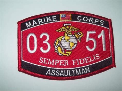 Usmilitarypatch Com United States Marine Corps Amp 39 S Military Occupational Specialty 0351