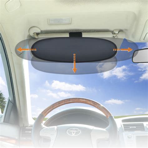 Uv Sun Protection Anti Glare Car Sun Visor Sunshade Extender For