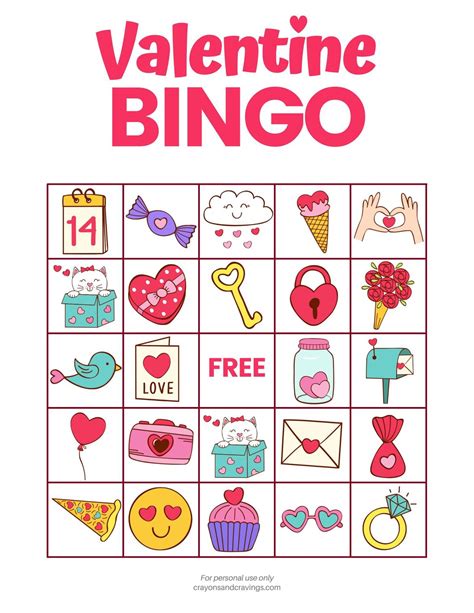 5 Valentine Bingo Printables for Kids