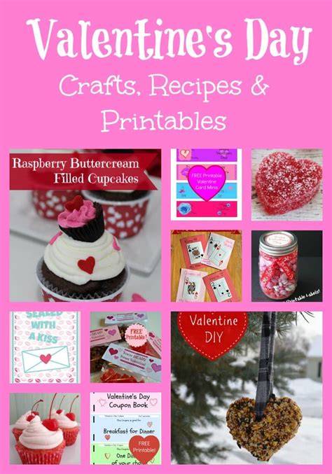 Valentine S Day Recipes Crafts Printables And More Thrifty Jinxy