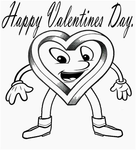 Valentine Sketch Coloring Page