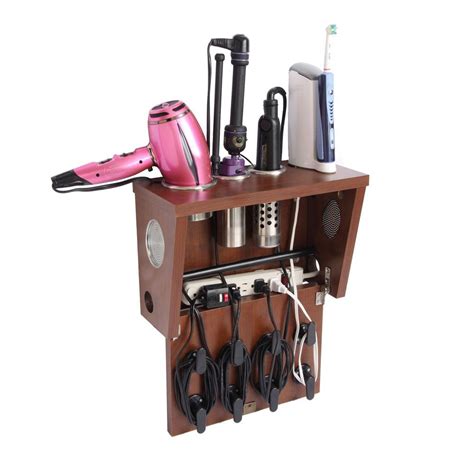 Vanity Valet Boutique With Power Strip Hair Appliance Storage Hair