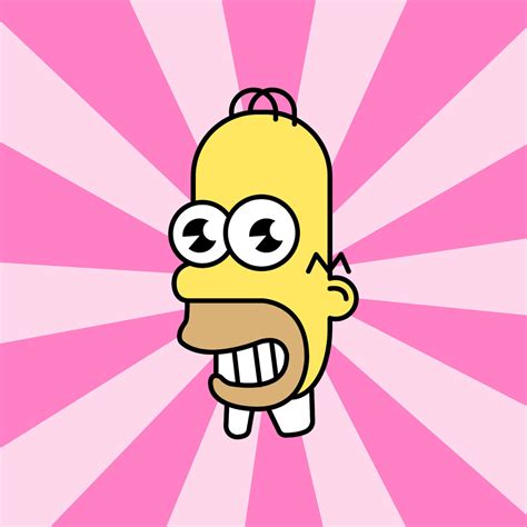 Vector Mr Sparkle Jap N Homer Simpson Anime Homer Simpson Etsy