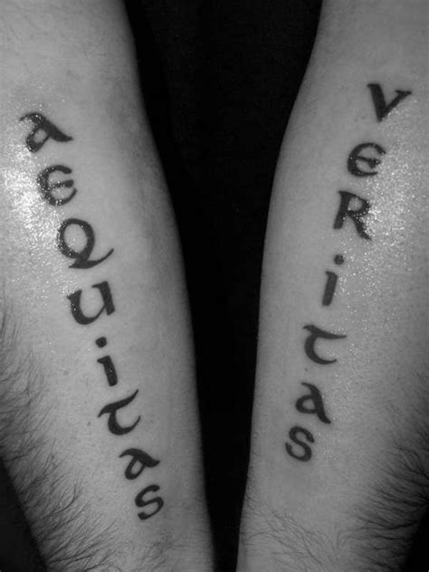 Veritas Aequitas Truth And Justice Tatuajes