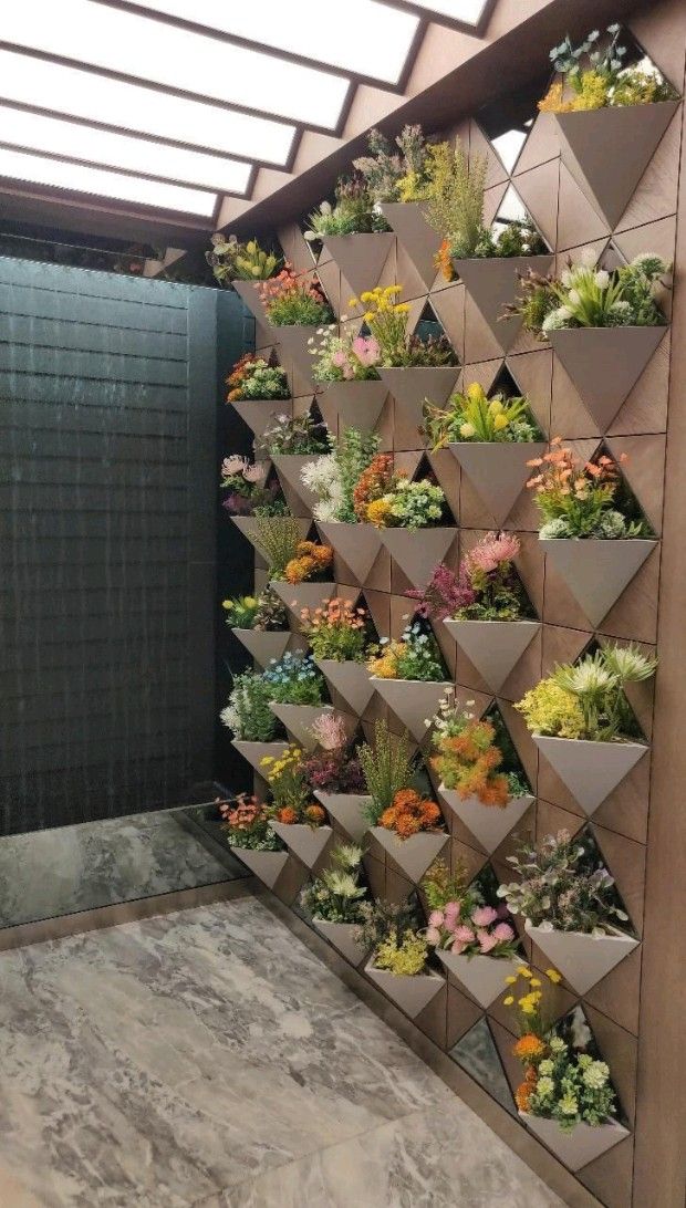 Vertical Floating Planters Backdrop Garden Wall Designs Vertical Garden Design Vertical Garden