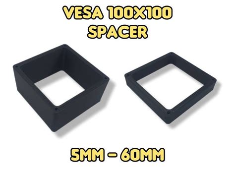 Vesa Spacer 100X100 5 60 Mm Vesa Mount Spacer Etsy