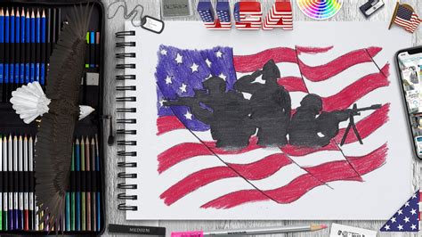 Veteran Day Drawing Step By Step Shop Nil Tech