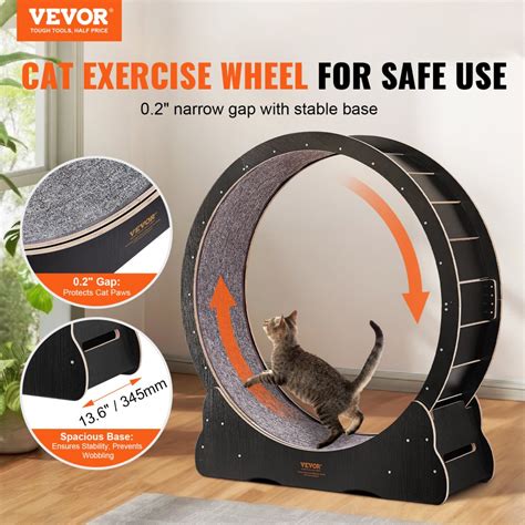 Vevor Cat Exercise Wheel Large Cat Treadmill Wheel For Indoor Cats 43