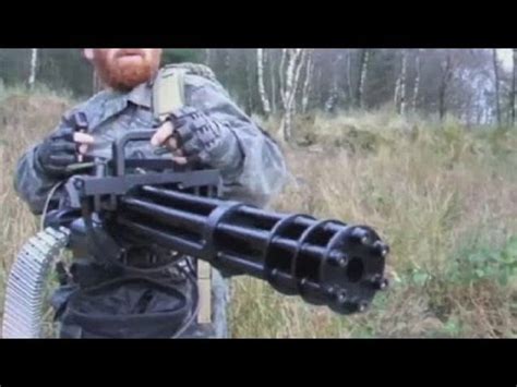 Video Handyman Firing 3 000 Rounds A Minute From An M134 Minigun Youtube