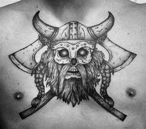 Viking Axe Tattoo Outline 31 Viking Tattoos To Inspire The Norse In You