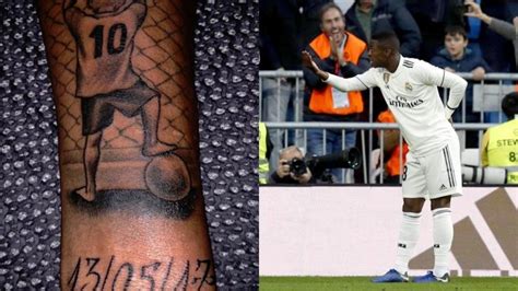 Vinicius S Est Fait Tatouer La Date Du Jour De Ses D Buts Avec