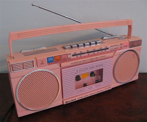 Vintage 1980S Bubblegum Pink Boombox