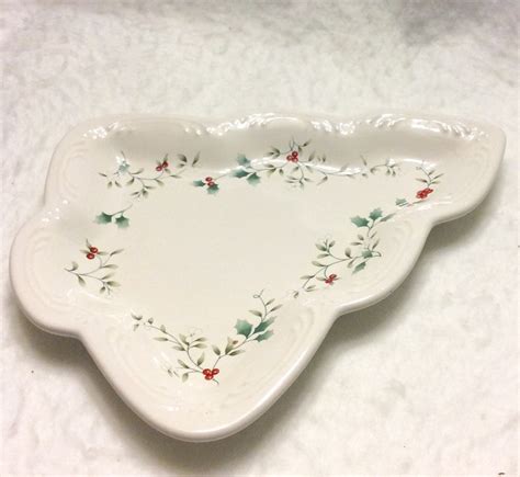 Vintage Pfaltzgraff Christmas Tree Candy Relish Serving Dish Etsy