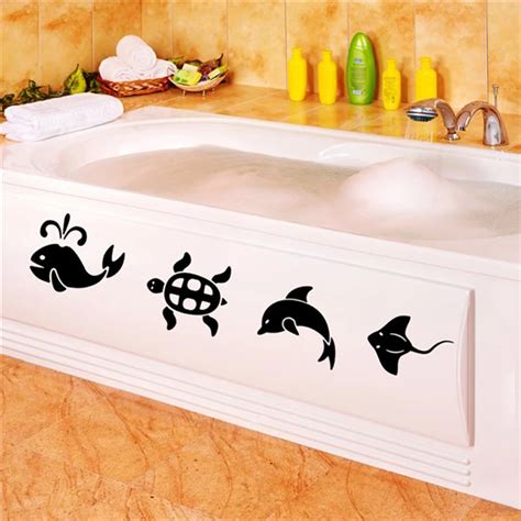 Vinyl Wall Decals Bathroom Bathtub Wall Stickers Home Decor Toilet