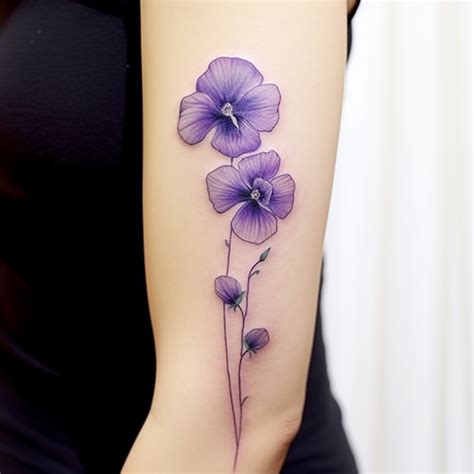 10 Beautiful Violet Flower Tattoo Designs to Inspire