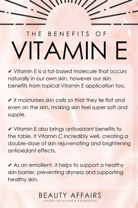 Vitamin E Skincare Benefits For Skin Health Schoonheidsspecialiste Huidverzorging Tips