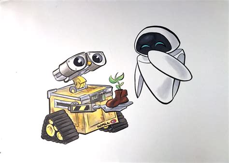 Wall E And Eve Drawing Wall E Eve Wall E Drawings Images And Photos Finder