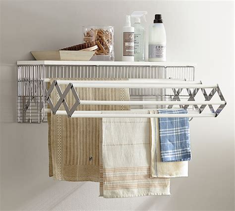 Wall Mounted Laundry Drying Rack In 2021 Room Storage Diy Laundry