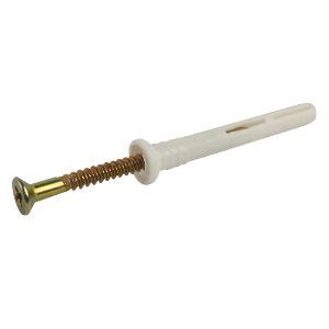 Wall Plug Screw 6X35mm White Voltex