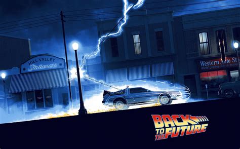 Wallpaper Back To The Future 1985 Year Movies Time Machine Artwork Delorean Car