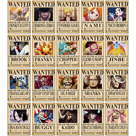 Wanted One Piece Bounties One Piece Pictures One Piece