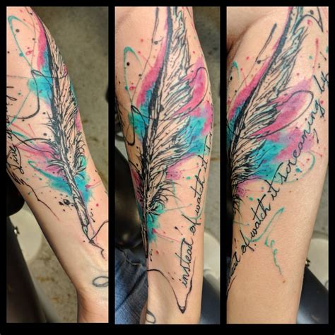 Watercolor Done By Yeshi At Sin City Tattoo Las Vegas Nv R Tattoos