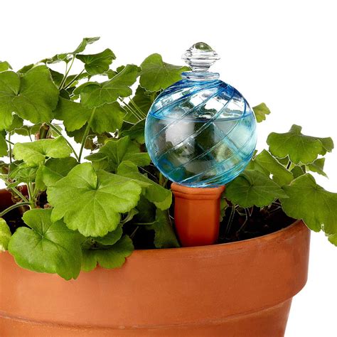 Watering Globe And Plant Nanny Stake Self Watering Planter Uncommongoods