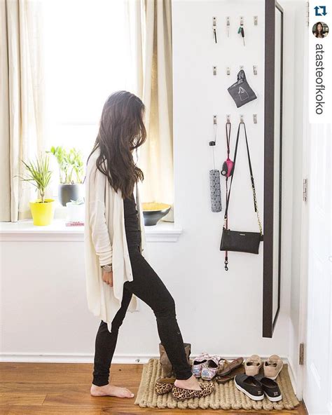 We Love Atasteofkoko S Entryway The Ikea Stave Mirror Is A Stylish And Functional Way To