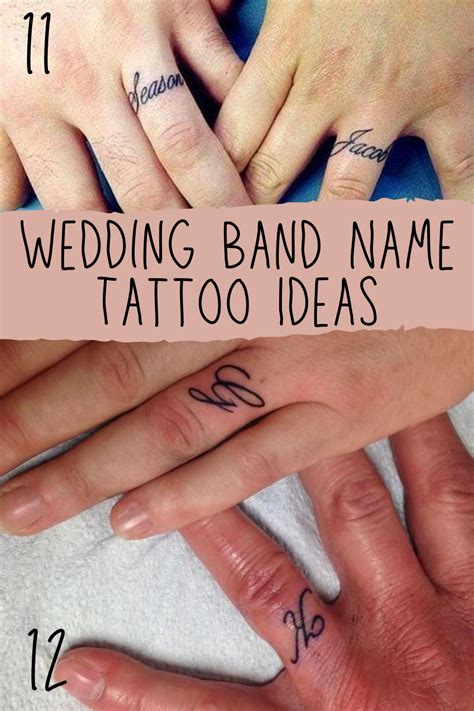 5 Unique Wedding Band Tattoo Ideas