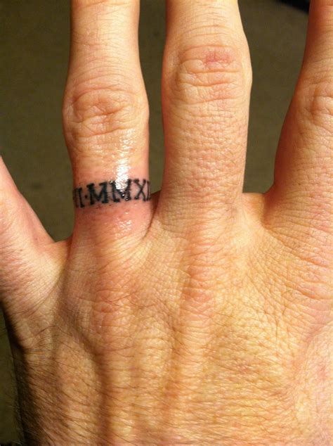 Wedding Ring Tattoos Male