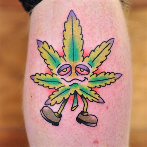 Weed Leaf Tattoo Designs for the Nature Lover