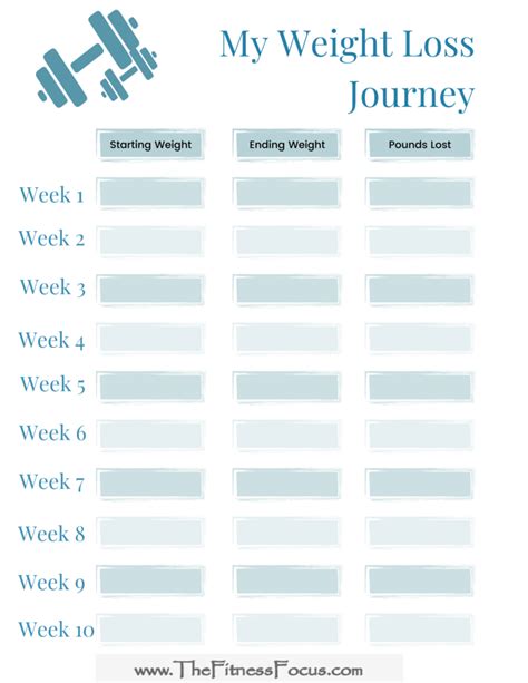 Weekly Weight Loss Tracker Printable Weight Loss Trackers And Fitness Images And Photos Finder