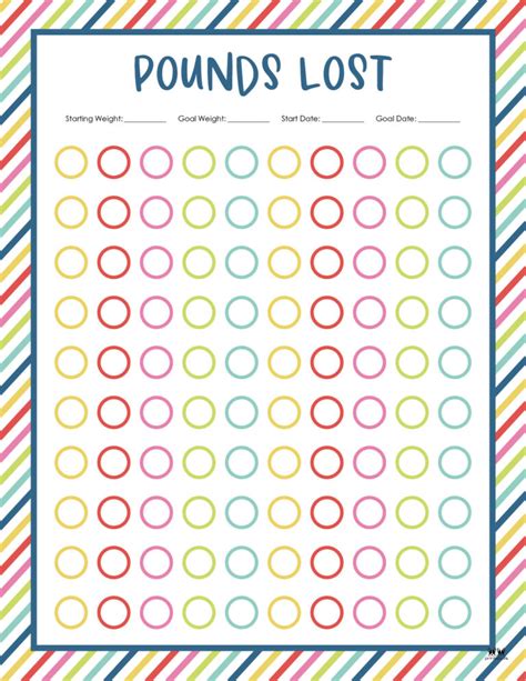 Weight Loss Trackers 29 Free Printables Printabulls