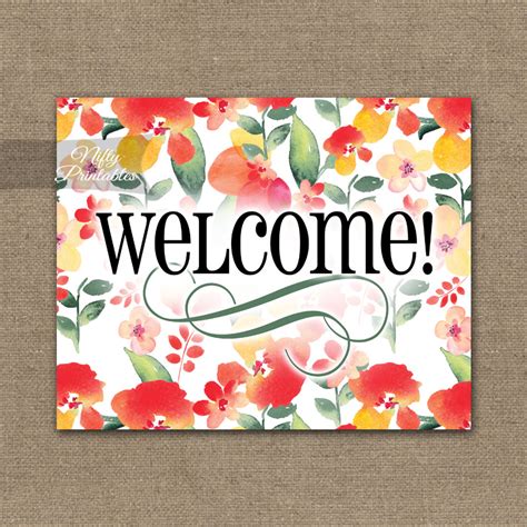 5 Free Welcome Sign Printables to Download