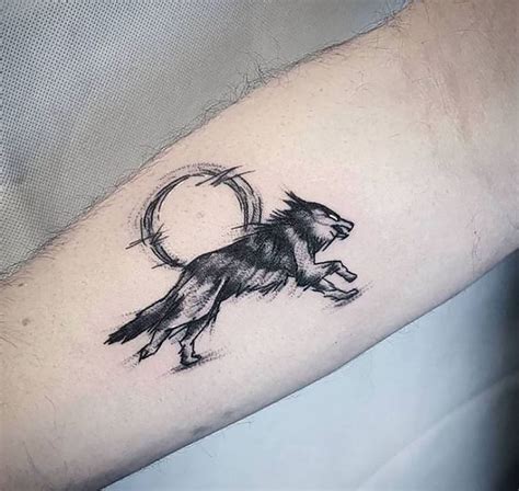 Werewolf Tattoo Vintage Wolf Temporary Tattoo Waterproof Wolf Tattoo