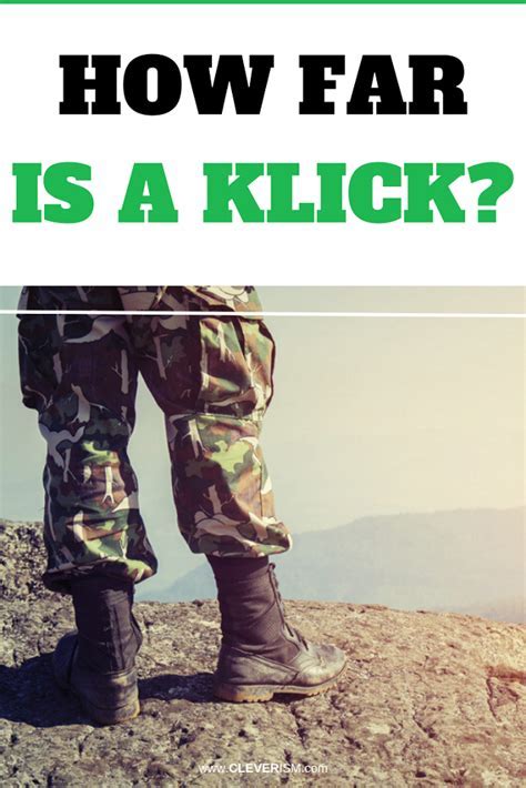 What Is The Distance Of A Klick Military Terms Explained