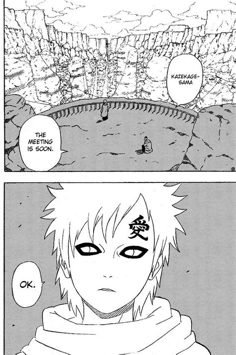 When Naruto Discovered That Gaara Was Kazekage Manga Naruto Gaara