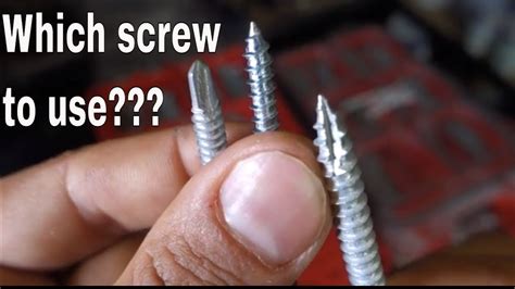 Which Screw To Use Wood And Metal Screws Introduction Youtube