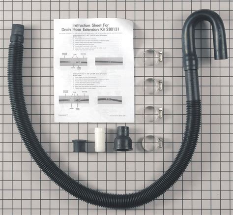 Whirlpool Washer Drain Hose Extension Kit 58Nl64 40922 Grainger