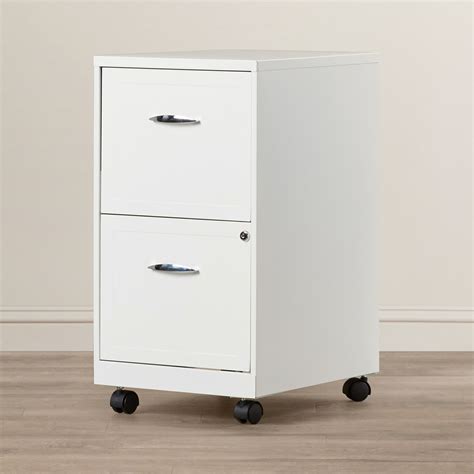 White 2 Drawer Filing Cabinet Ikea Carolee Gold