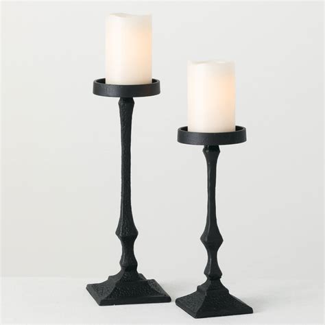 Wholesale Pillar Candle Holder Home Decor Black Candle Holders Sullivans