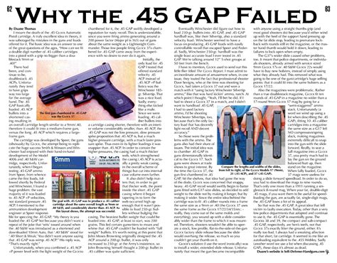 Why The 45 Gap Failed