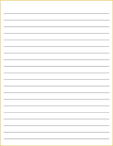 Wide Ruled Printable Paper