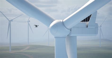 Wind Turbine Management Revolutionized Birds Eye Aerial Drones